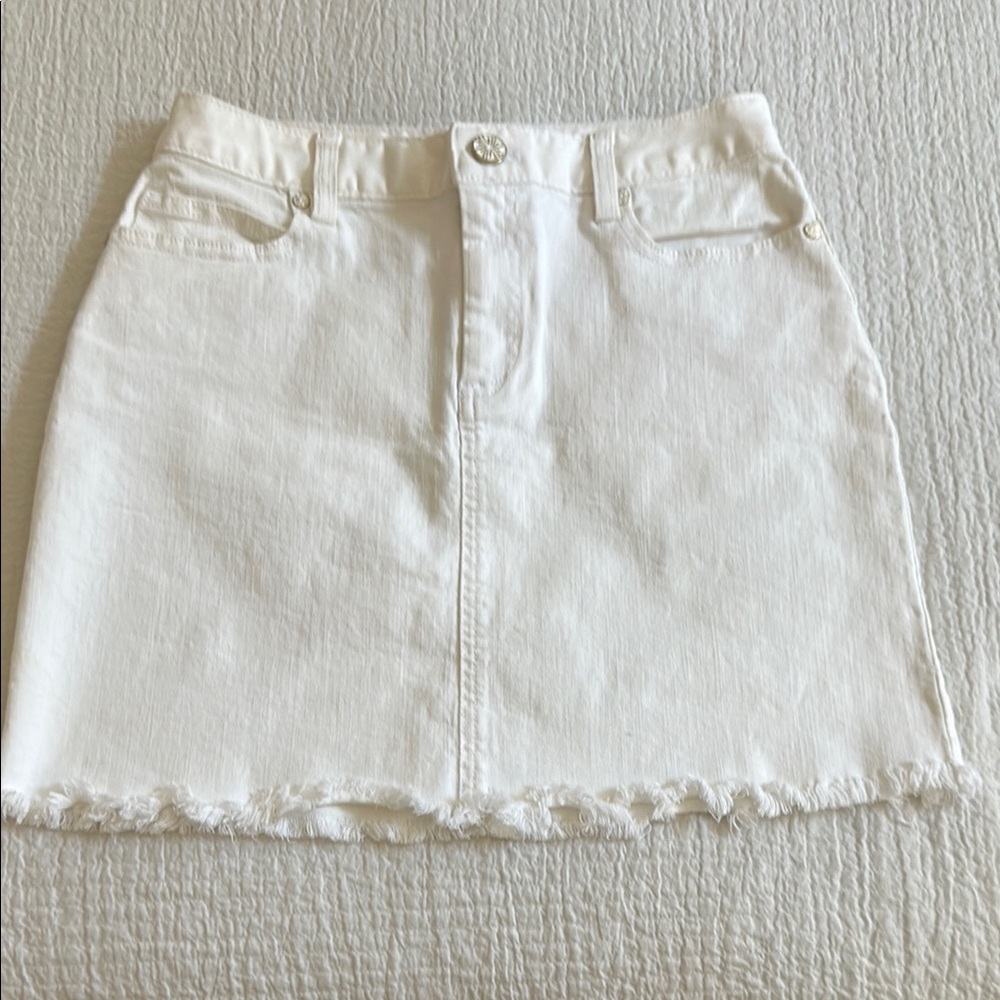 Lilly Pulitzer White Mini Pencil Skirt Casual